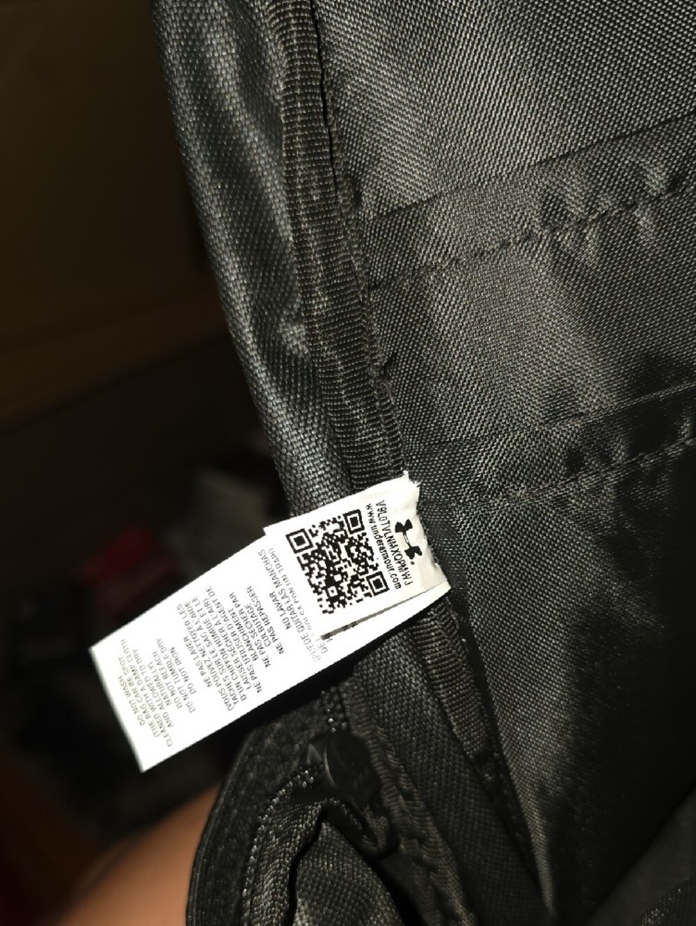 Under Armour Black Backpack with White Logo - Rugged Everyday Pack - Picture 4 of 9